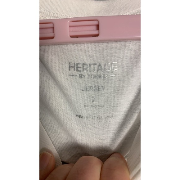 NWT Torrid Read In Peace Classic Heritage Jersey Crew Tee 1X - Picture 5 of 9
